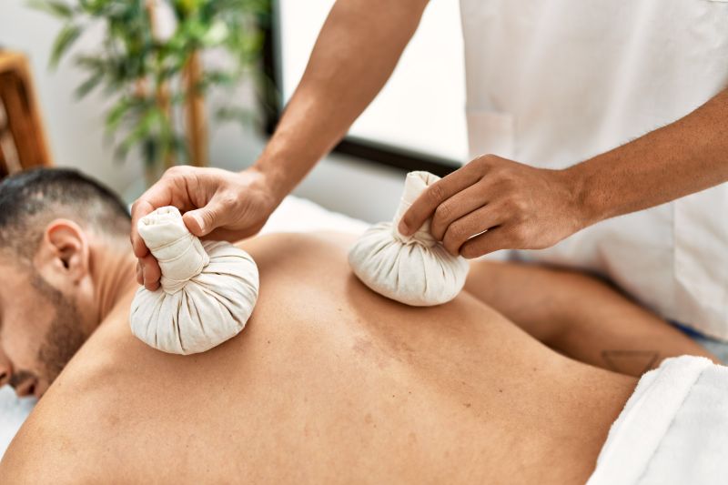 Ayurvedic treatment session